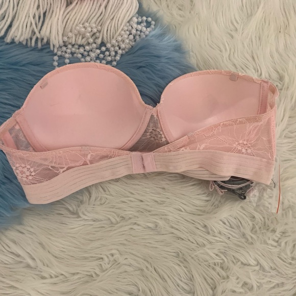 NWT Kenzie Blush Pink Padded Pushup Bra Removable Straps 36C - Picture 4 of 6